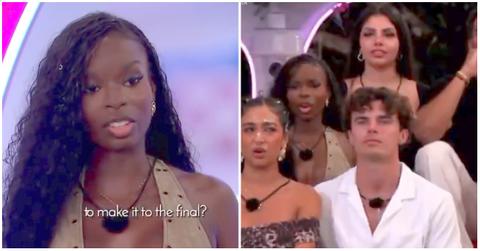 (l-r): Olandria Carthen in a 'Love Island USA' Season 7 scene