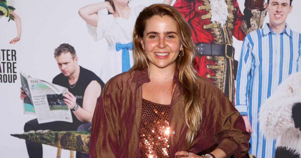 LOS ANGELES, CALIFORNIA - AUGUST 11: Mae Whitman attends the opening night performance of "Peter Pan Goes Wrong" at Ahmanson Theatre on August 11, 2023 in Los Angeles, California. (Photo by Victoria Sirakova/Getty Images)