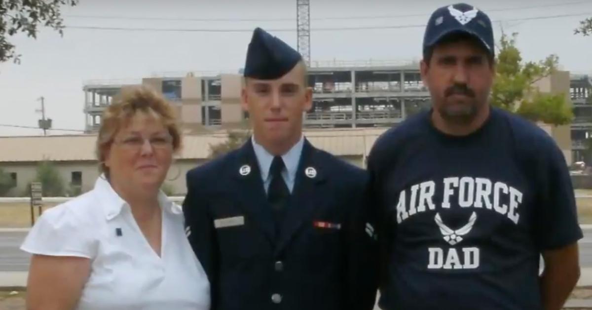 Joyce Mitchell (L) with her family