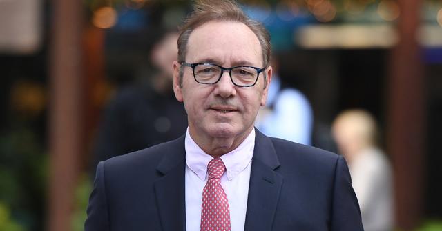 Kevin Spacey arrives at Southwark Crown Court as the jury deliberate on his sexual assault trial on July 26, 2023