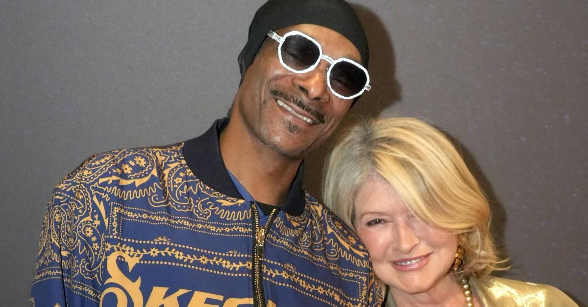 Snoop Dogg and Martha Stewart at the 2023 Footwear News Achievement Awards