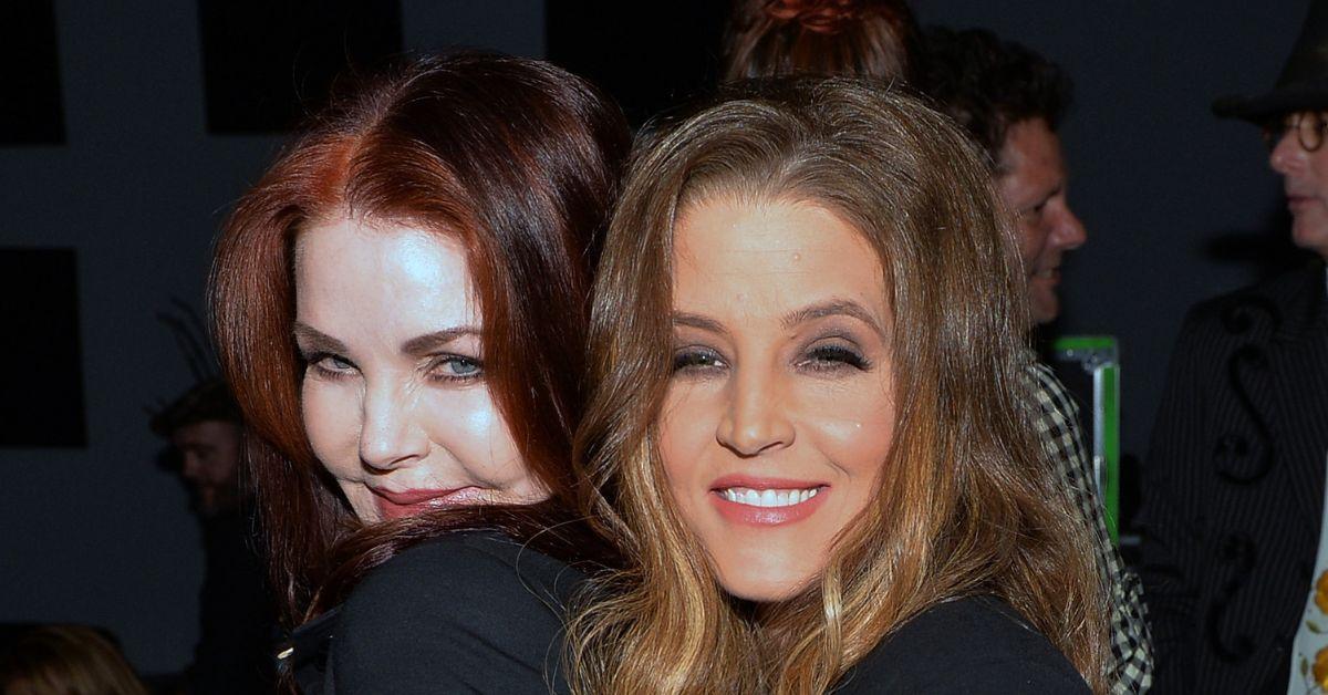 Priscilla Presley and one of her children Lisa Marie Presley