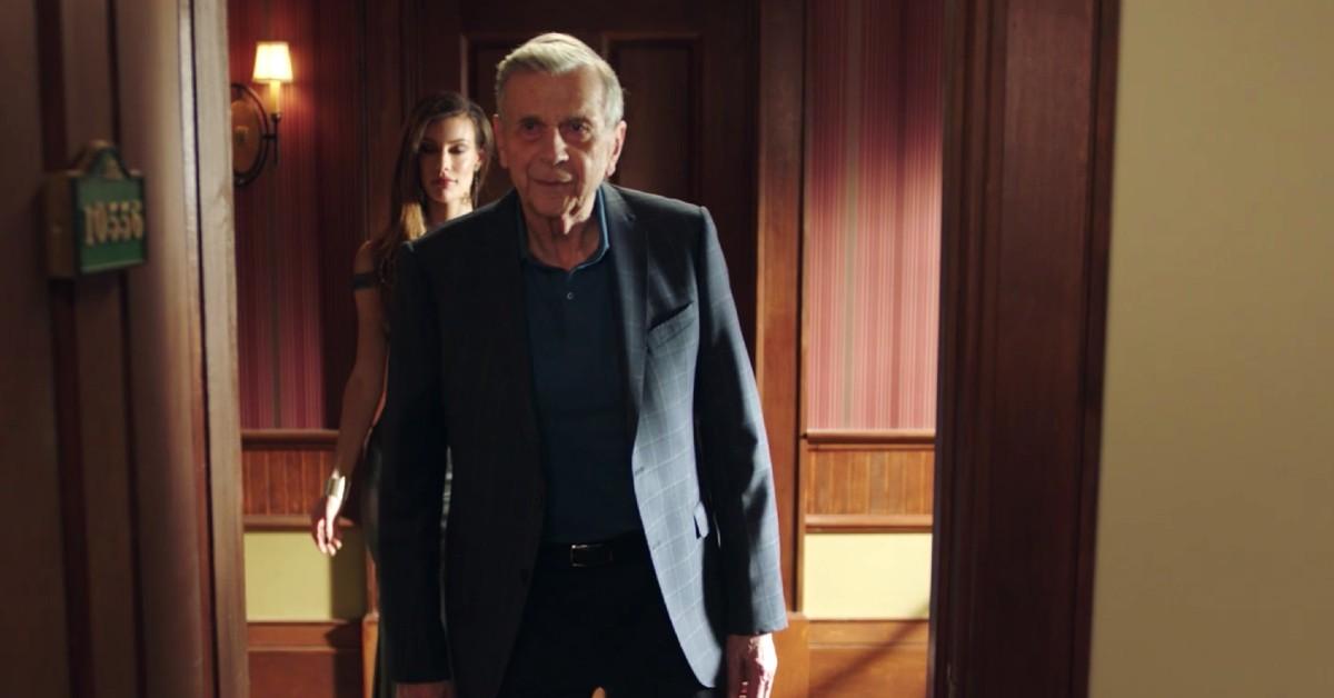 The Prefera (Celeste Ziegler, in the back) and David Choak (William B. Davis)