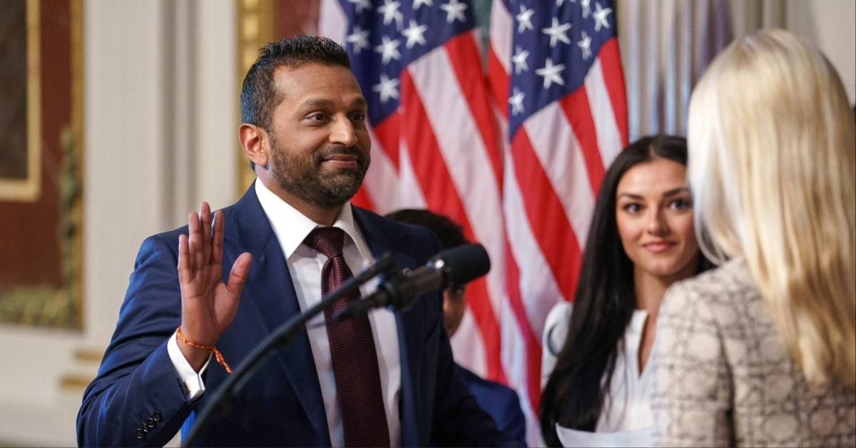 Kash Patel is sworn in as the FBI Director in Washington, D.C.