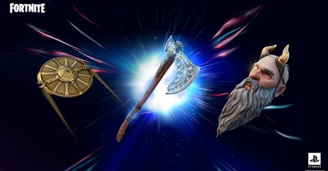 The Leviathan Axe as part of the Oathbreaker Set in 'Fortnite'