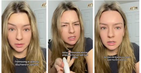 Woman splitting rent with boyfriend TikTok