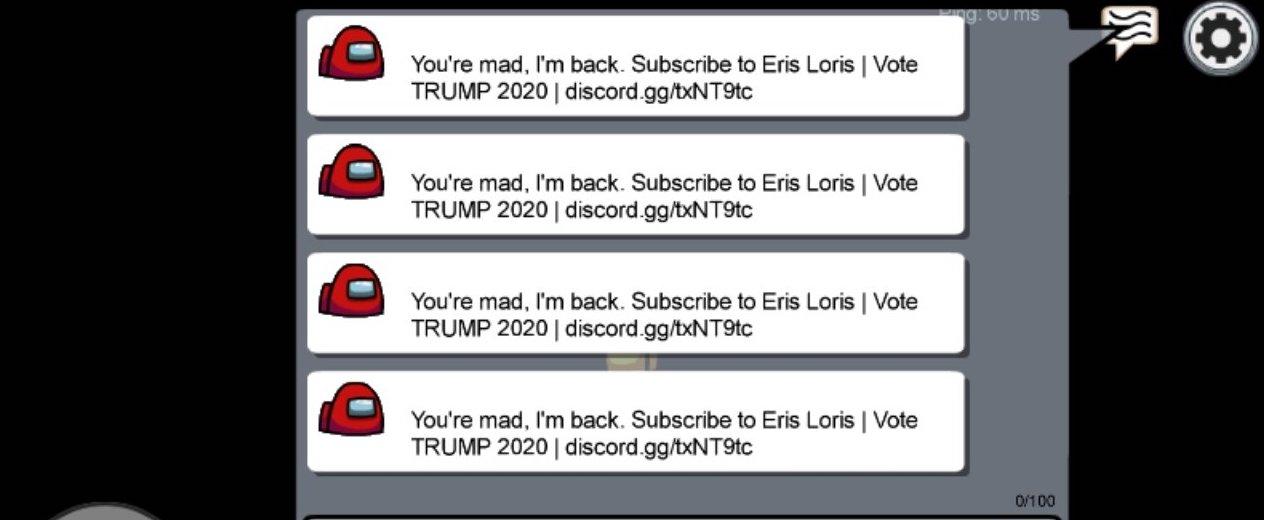 Among Us Hack Spams Trump 2020 Message - GameSpot