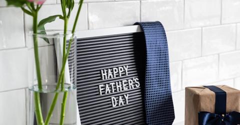 Happy Father's Day sign.