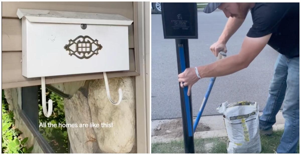 A family had to install a curbside mailbox even though one was mounted on their house