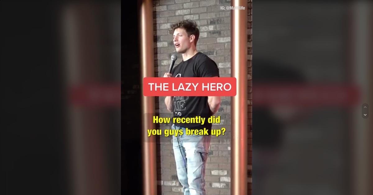 Matt Rife in "The Lazy Hero" TikTok video