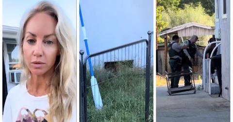 TikTok of man living under a woman's house