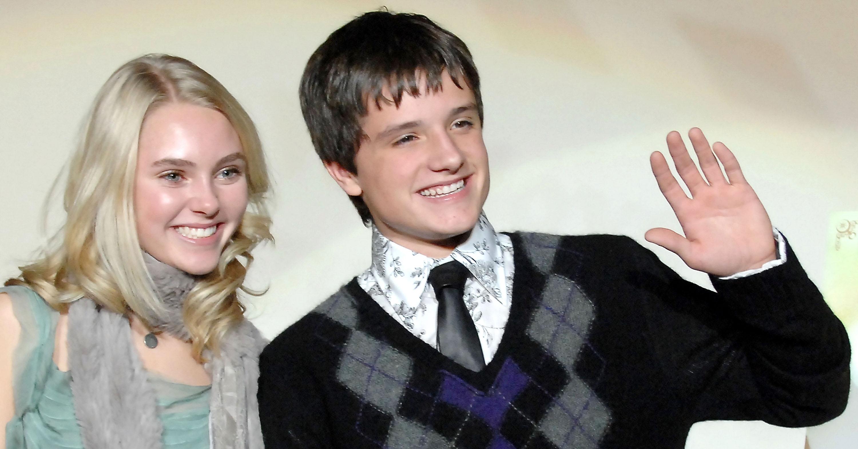 AnnaSophia Robb and Josh Hutcherson during the 'Bridge to Terabithia' press tour.