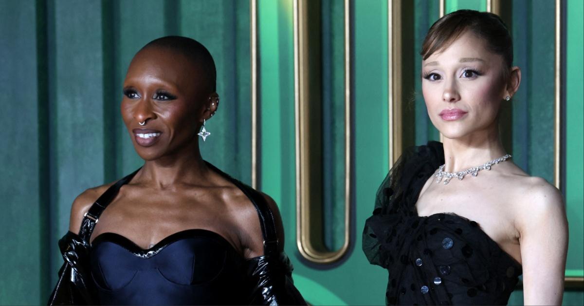 Cynthia Erivo and Ariana Grande at the "Wicked: For Good" premiere. 