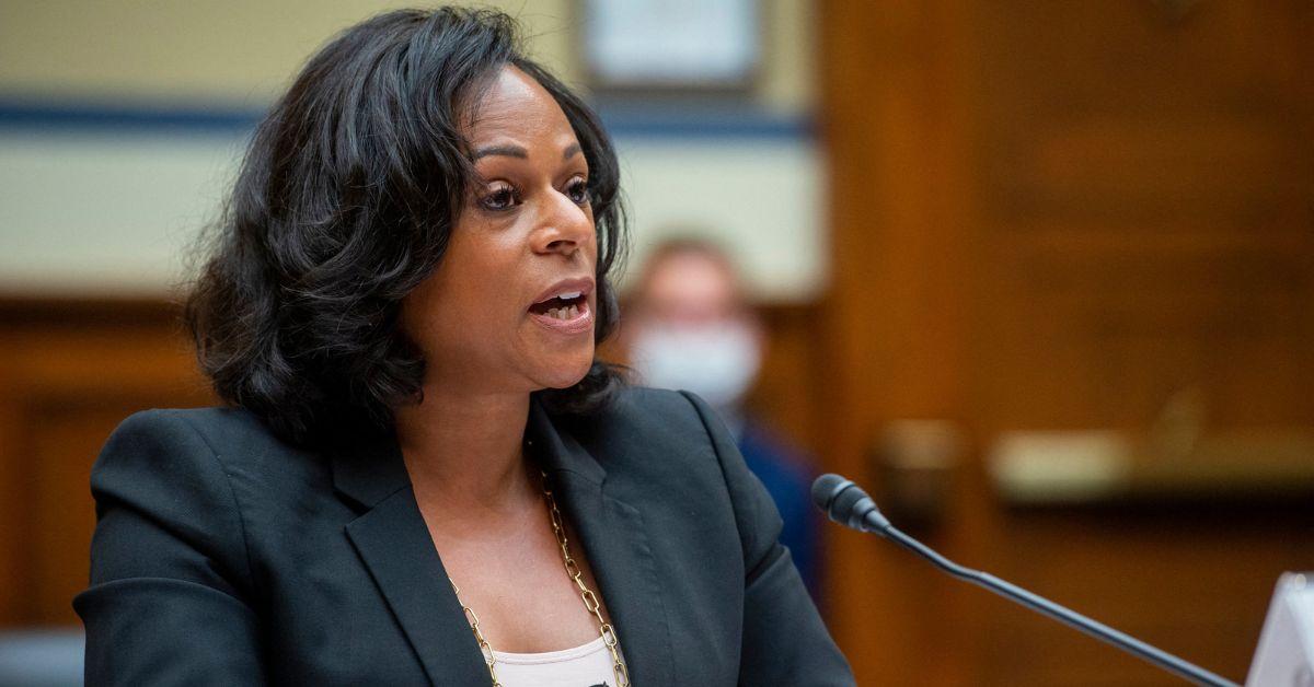 Nicole Collier testifying in the Texas House in 2024. 