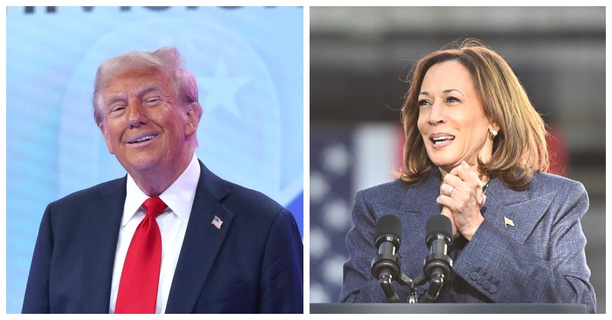 Donald Trump and Kamala Harris