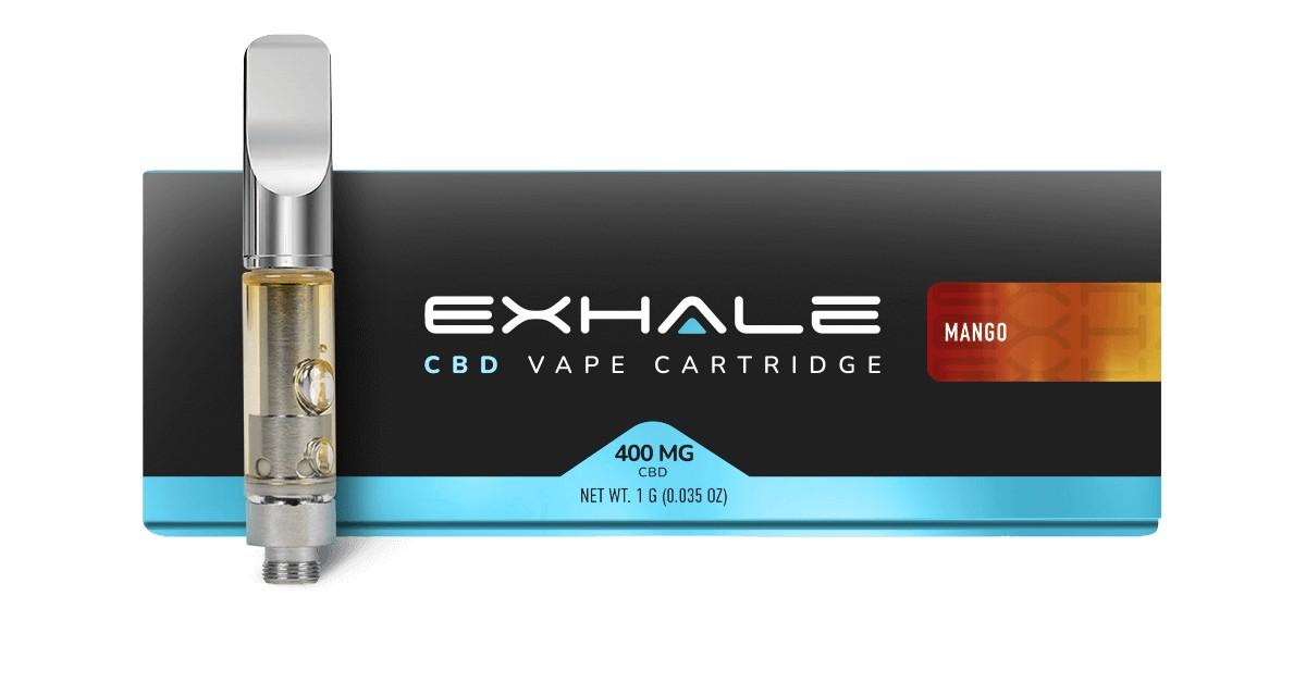 A CBD Vape cartridge from Exhale Well 