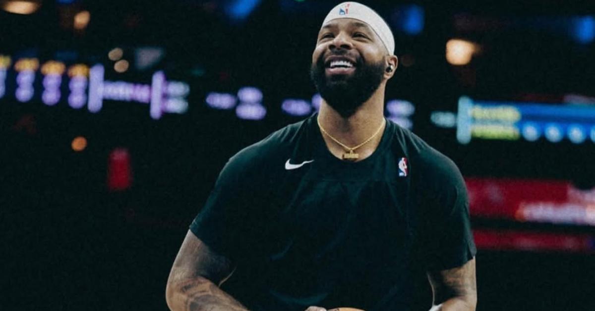 Marcus Morris on the court