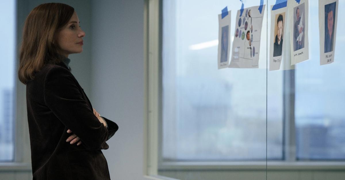 Jessica Chastain as Jodi in The Savant.