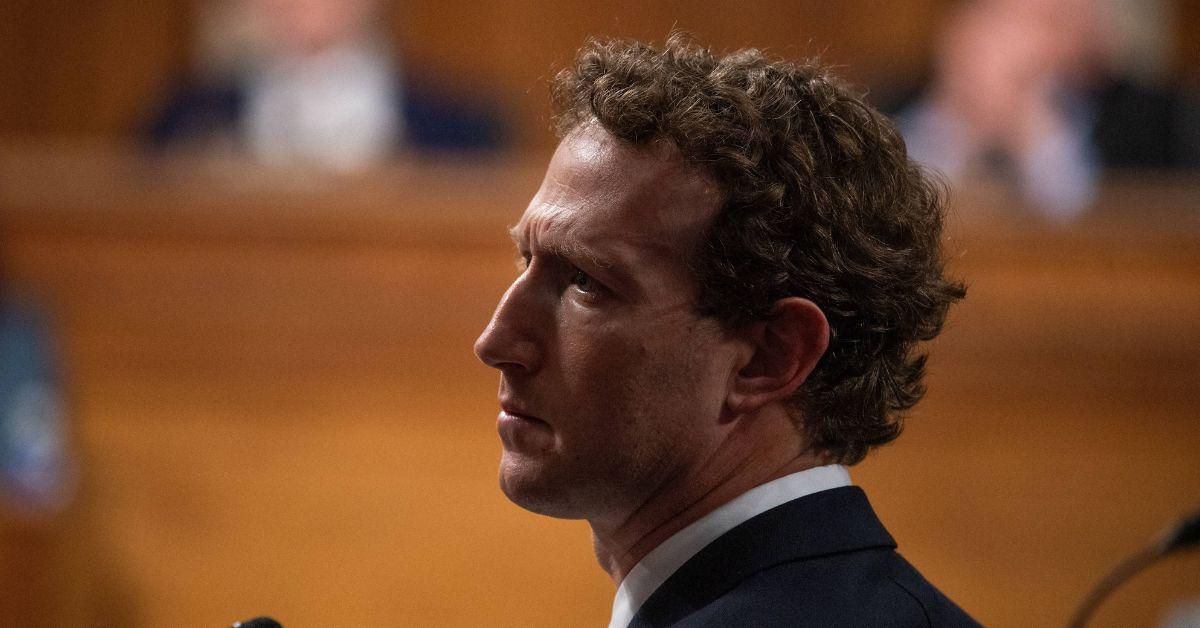 Mark Zuckerberg testifying in front of Congress in 2024. 