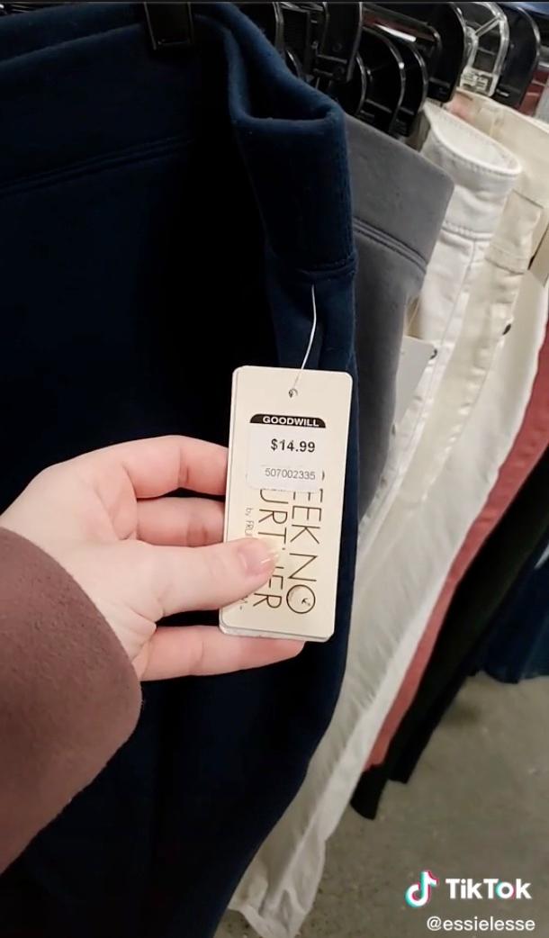 A viral video of a woman complaining about how expensive Goodwill has gotten.