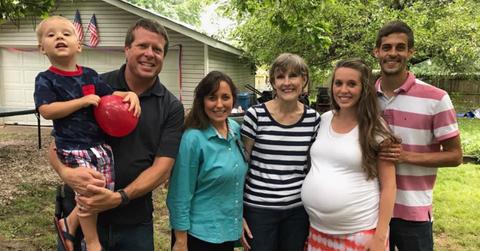 Israel Dillard, Jim Bob Duggar, Michelle Duggar, Cathy Dillard Byrum, Jill Duggar, and Derick Dillard