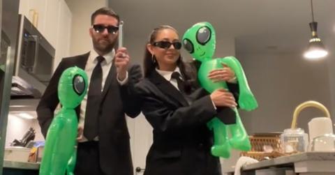 'Men in Black' couples costume