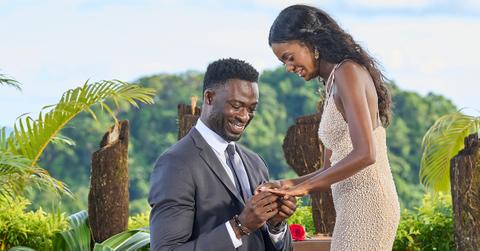Dotun proposes to Charity in 'The Bachelorette'