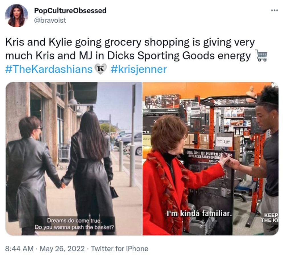 Kylie and Kris Jenner grocery shopping on 'The Kardashians'