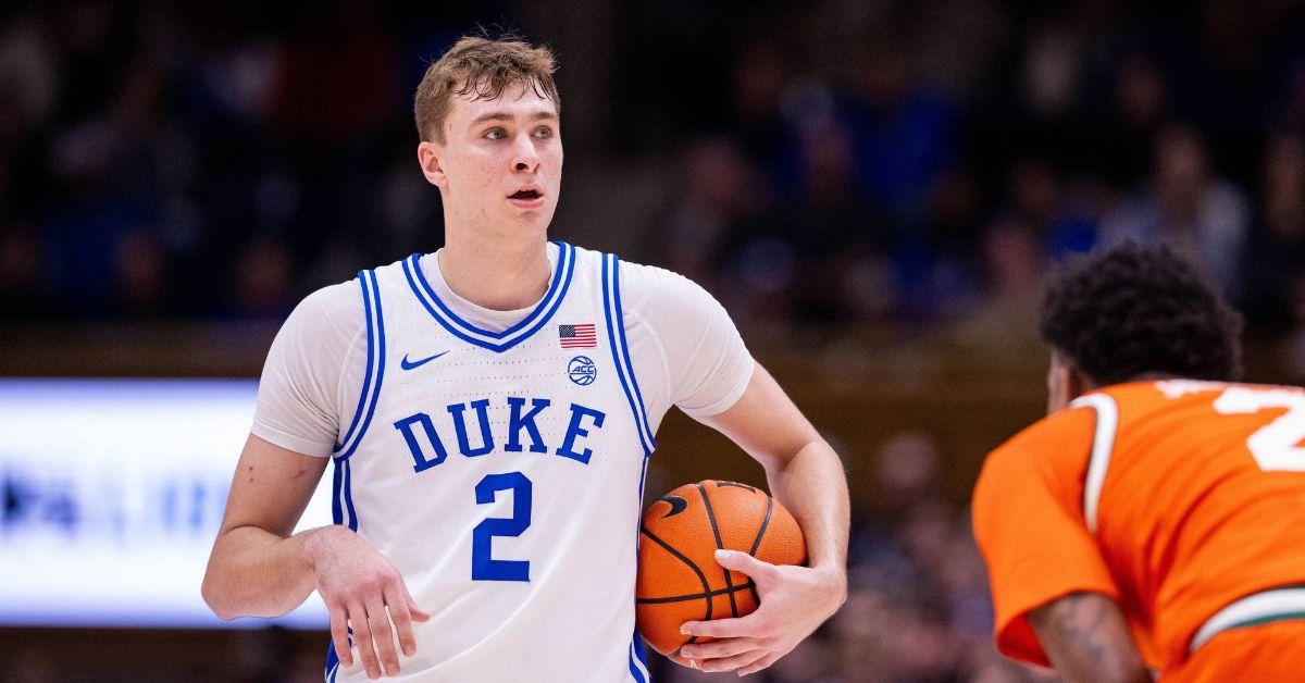 Cooper Flagg playing for Duke in 2025. 