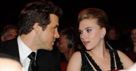 Ryan Reynolds and Scarlett Johansson in the audience at the 64th Annual Tony Awards at Radio City Music Hall on June 13, 2010 in New York City. (Photo by Kevin Mazur/WireImage)