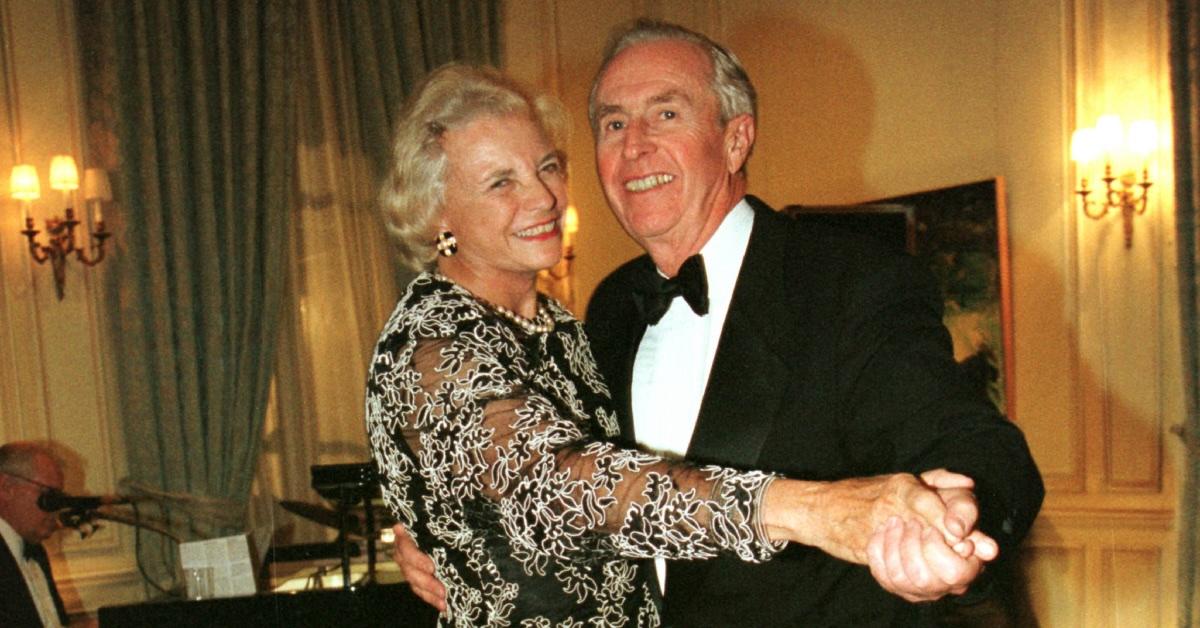 Sandra Day O'Connor dances with her husband, John J. O'Connor, at the annual Meridien Ball on Oct. 17, 1998.