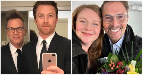 (l-r): Tim Daly with his children, Sam Daly and Emelyn Daly