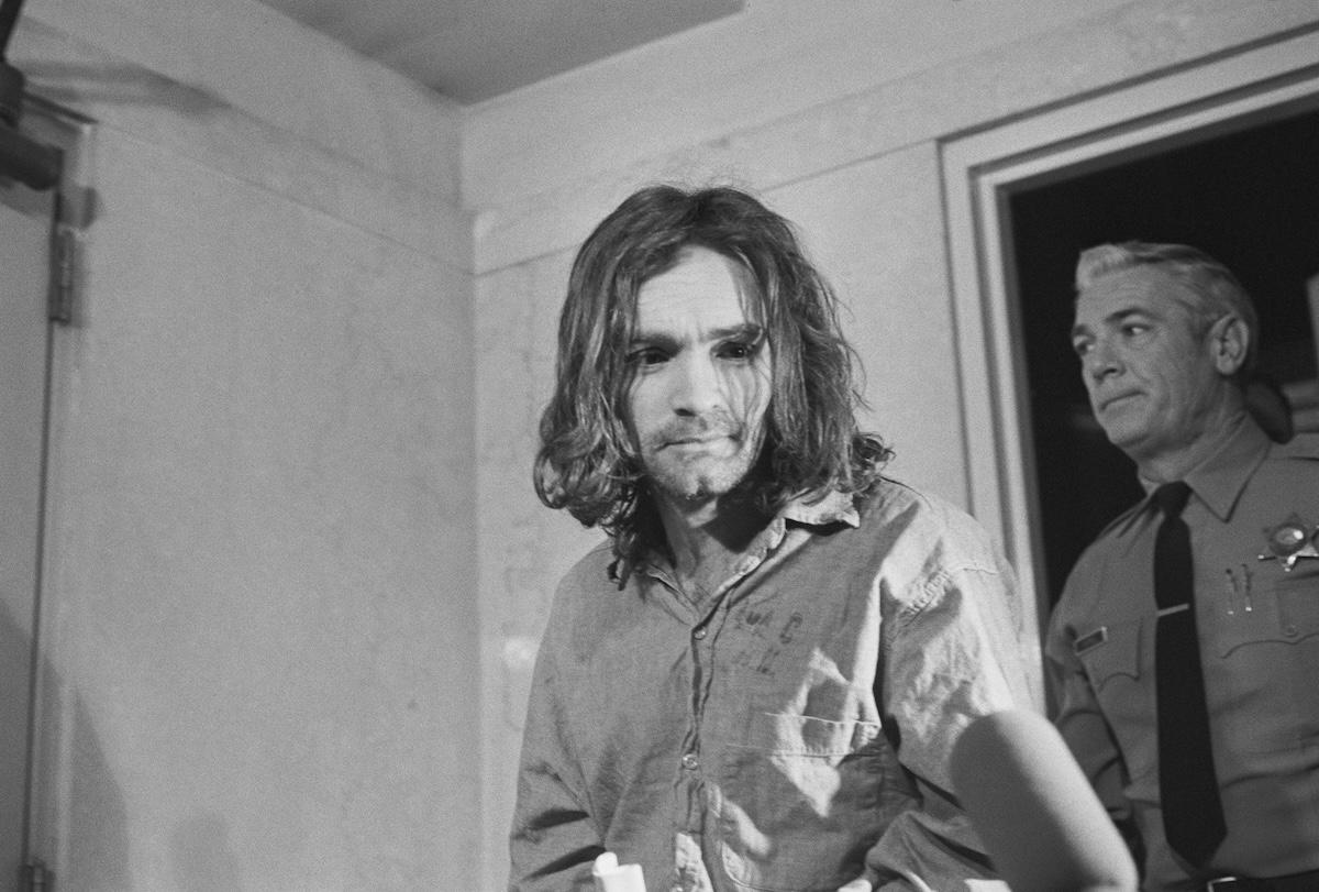 Charles Manson gets escorted to court