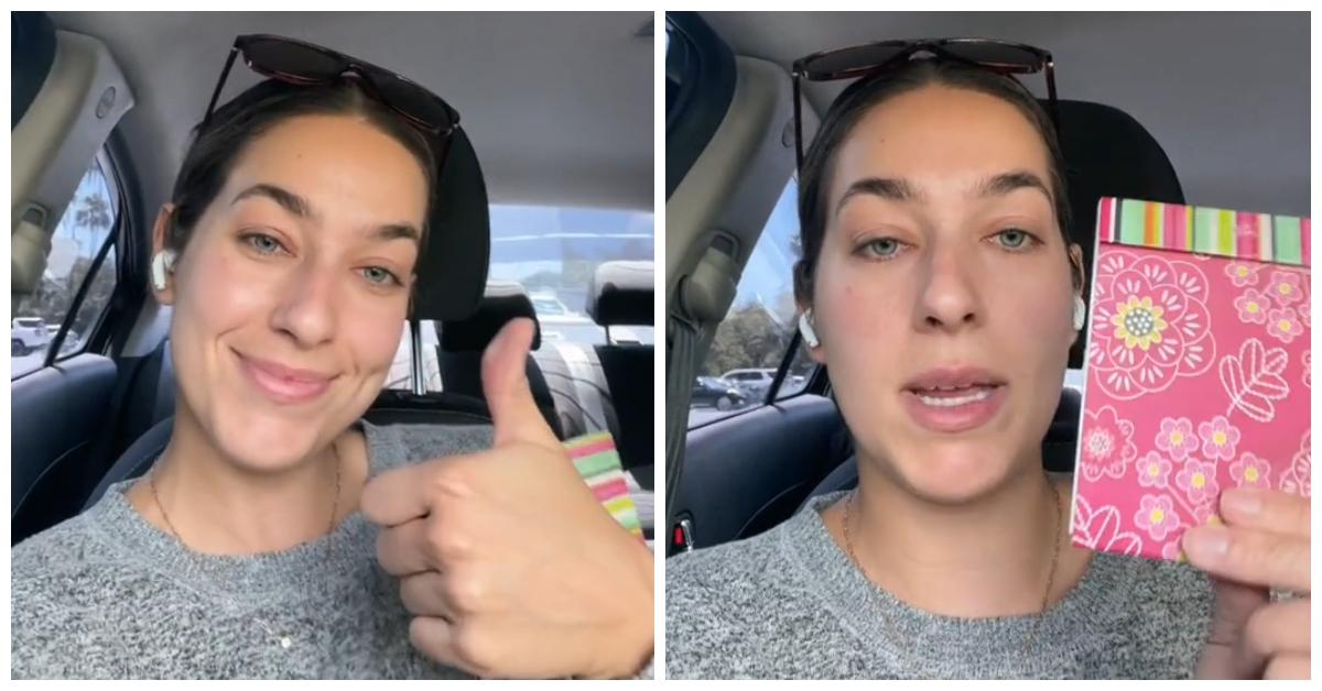 TikTok @fat_biscuit reveals why you should keep a notebook in your car.