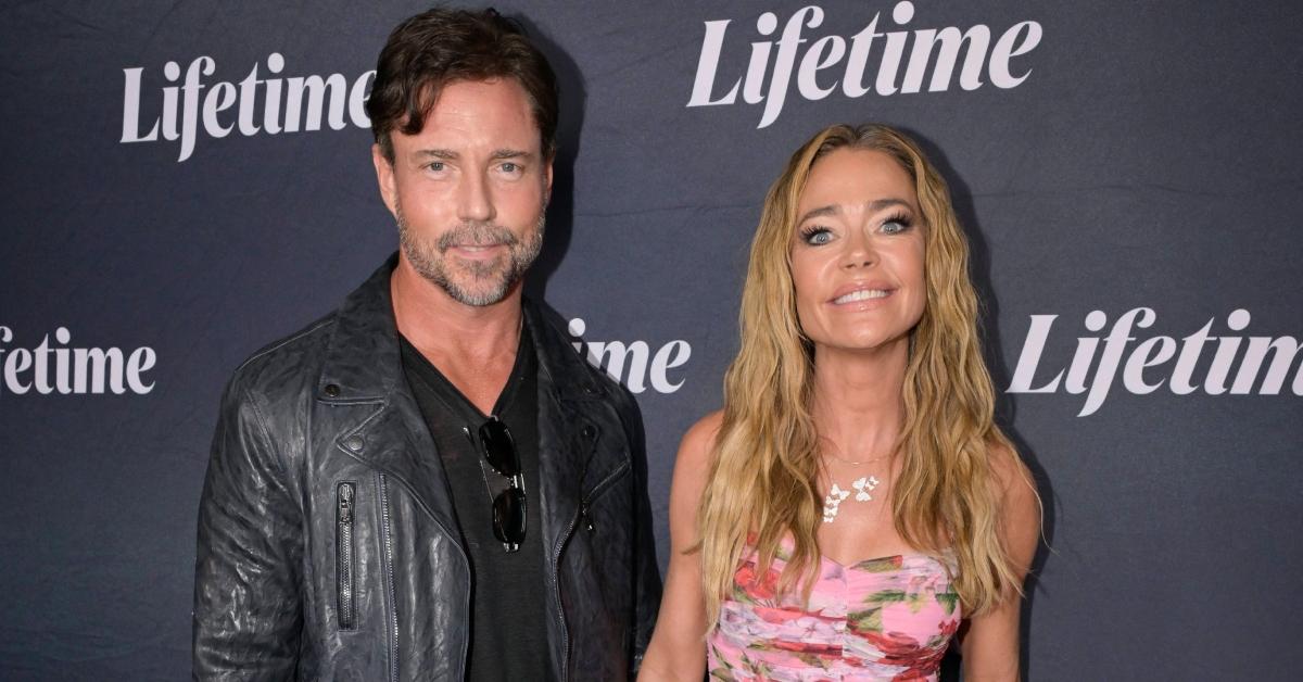 (l-r): Aaron Phypers and Denise Richards