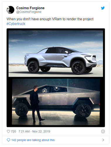 Elon Musk Revealed Tesla's Cybertruck and It's Already a Meme