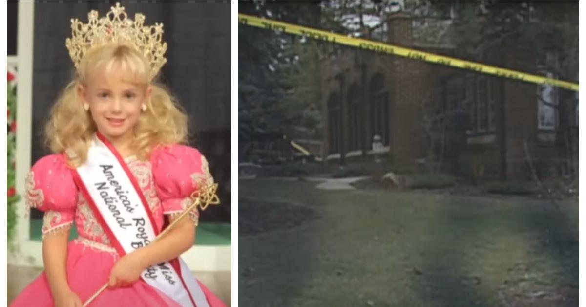 (L-R): JonBenet Ramsey; The Ramsey's house 