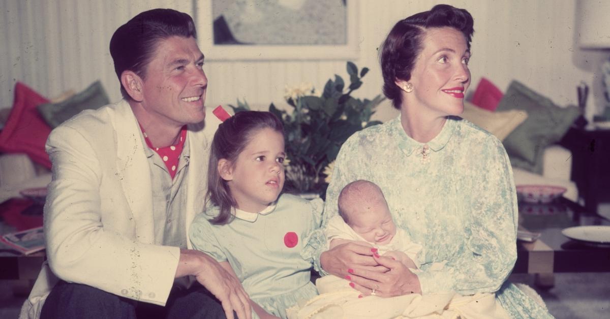 The Reagan family in 1955.