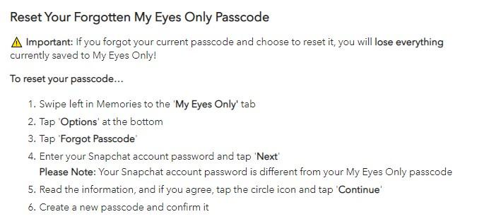 my eyes only password not working