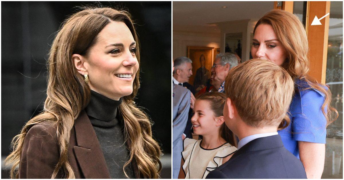 Kate Middleton's hair before vs. after.
