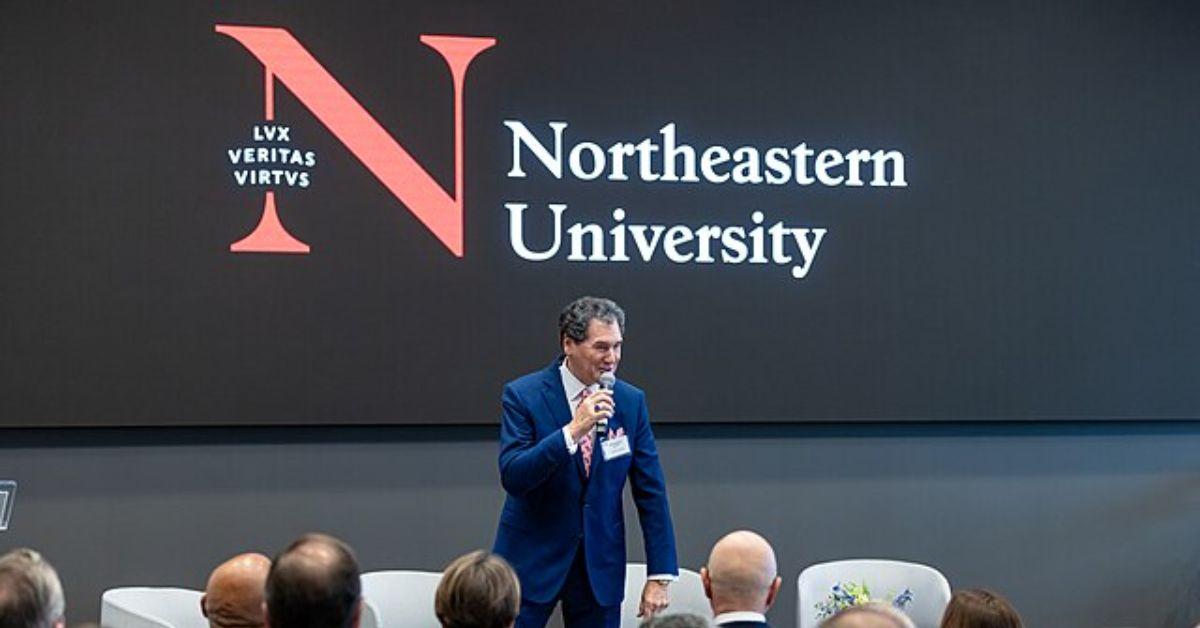 Ernie Anastos at Northwestern University. 