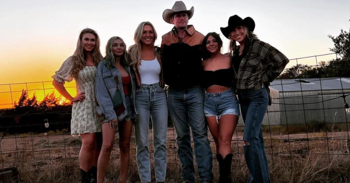 Farmer Landon and his five finalists on 'Farmer Wants a Wife'