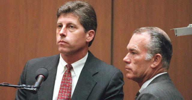 Mark Fuhrman testifies during the O.J. Simpson trial