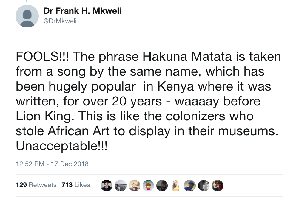 lion king hakuna matata