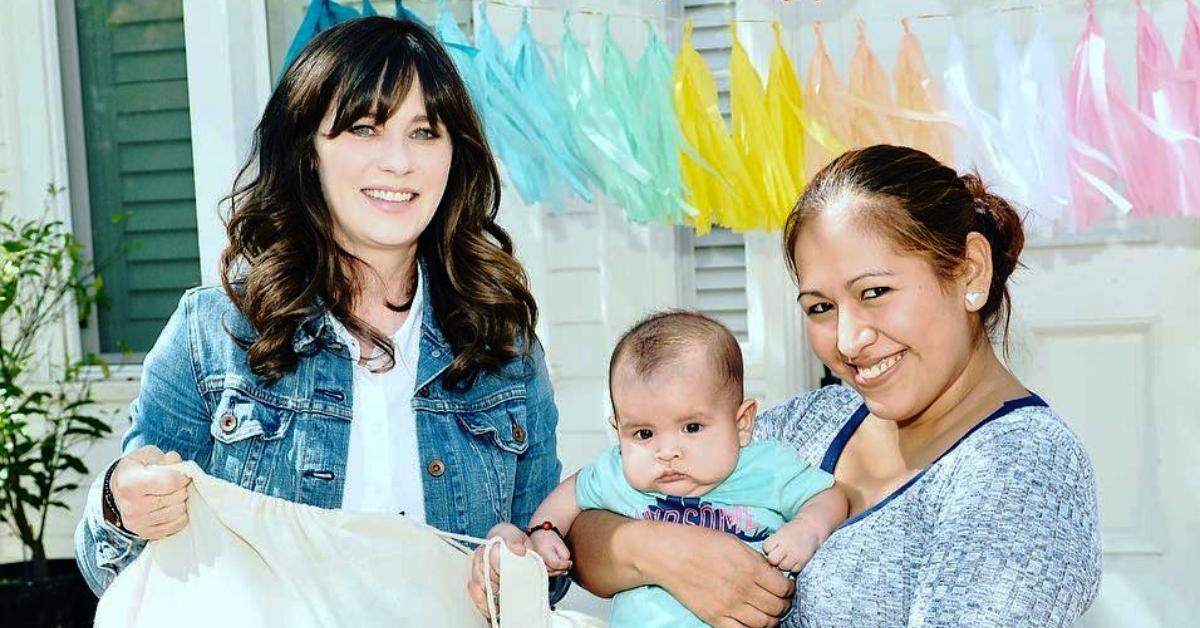 Zooey Deschanel and son Charlie