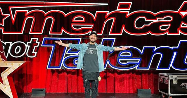 Michael Stein on the set of 'America's Got Talent'