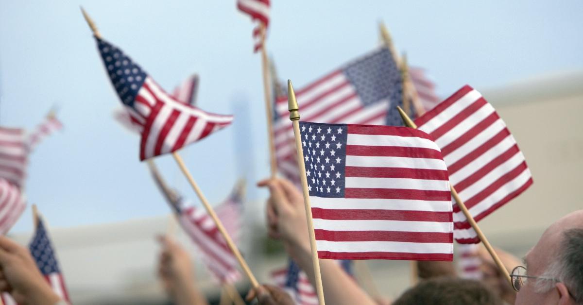 Flags for Veterans Day.