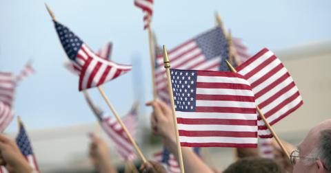 Flags for Veterans Day.