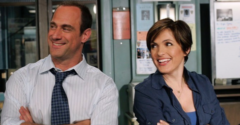 Christopher Meloni and Mariska Hargitay in 'Law & Order: SVU'