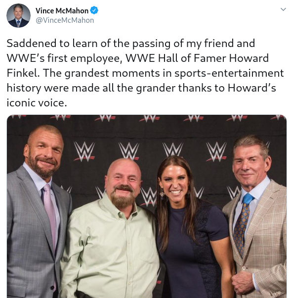 Hall of Fame WWE announcer Howard Finkel dead at 69